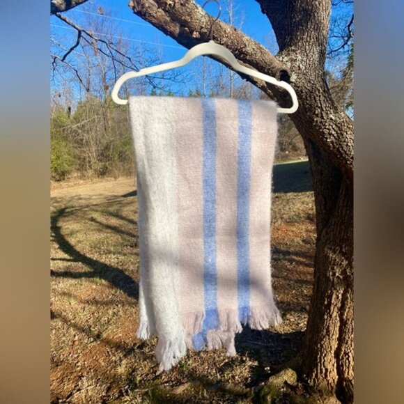 NWT H&M Oversized Lightweight Blanket Scarf 83"x25" With Fringed Edges - Picture 2 of 4